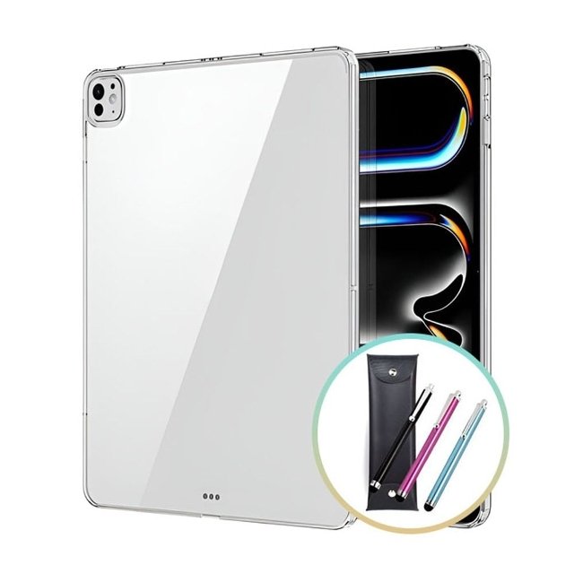 아이패드 미니 7세대 투명 젤리 케이스+심플 터치펜+펜 파우치 (WFKAG68)