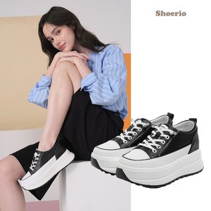 슈리오 소가죽 밸런스 키높이 스니커즈