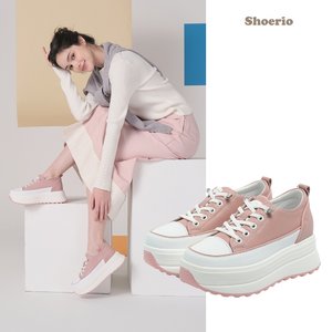 슈리오 소가죽 밸런스 키높이 스니커즈