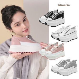 슈리오 소가죽 밸런스 키높이 스니커즈