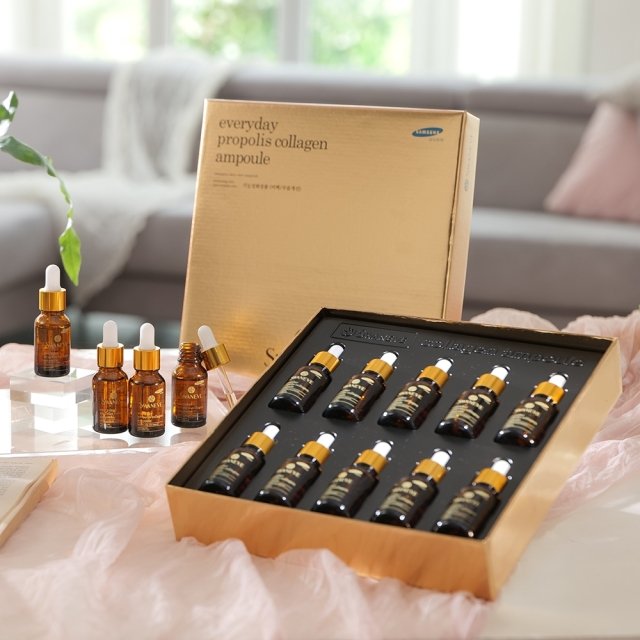 스와니브 콜라겐 미백 앰플 15ml 10병/ 주름개선 탄력 리프팅 영양 세럼 에센스