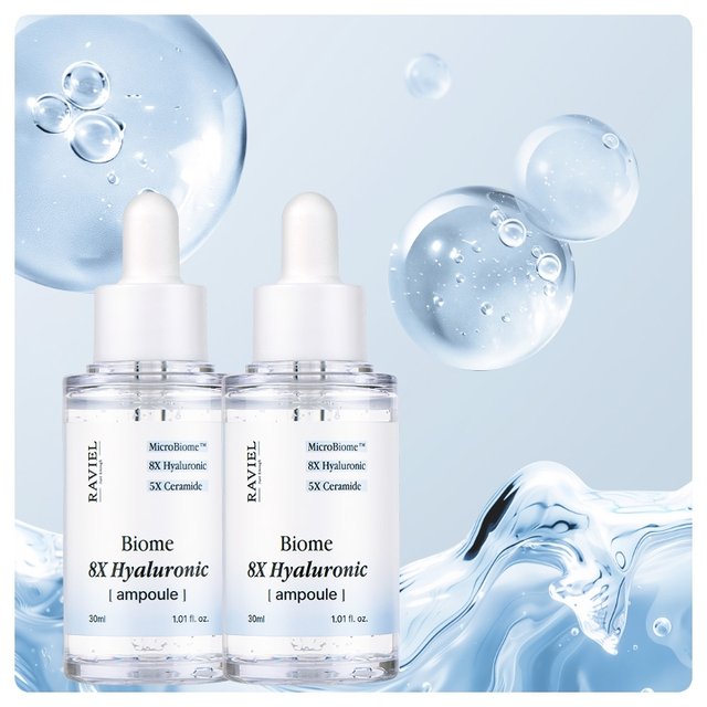 수분앰플 바이옴 8X 히알루론산 앰플 30ml 2개  미백주름개선 8중 히알루론산 수분진정