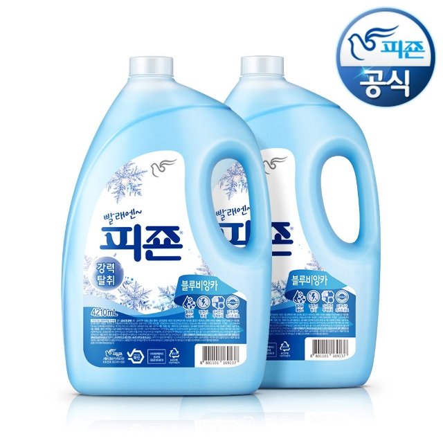 피죤 강력탈취 레귤러 섬유유연제 4210mlx2개
