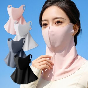 [2+2] 3D 넥커버 자외선차단 골프 마스크 새부리형 4종세트
