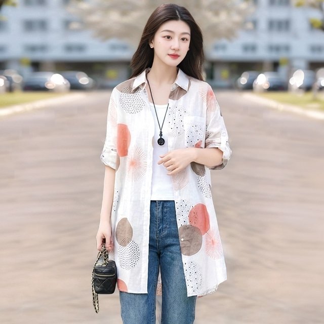 쉐바 마르쿠 롤업 롱셔츠 2종