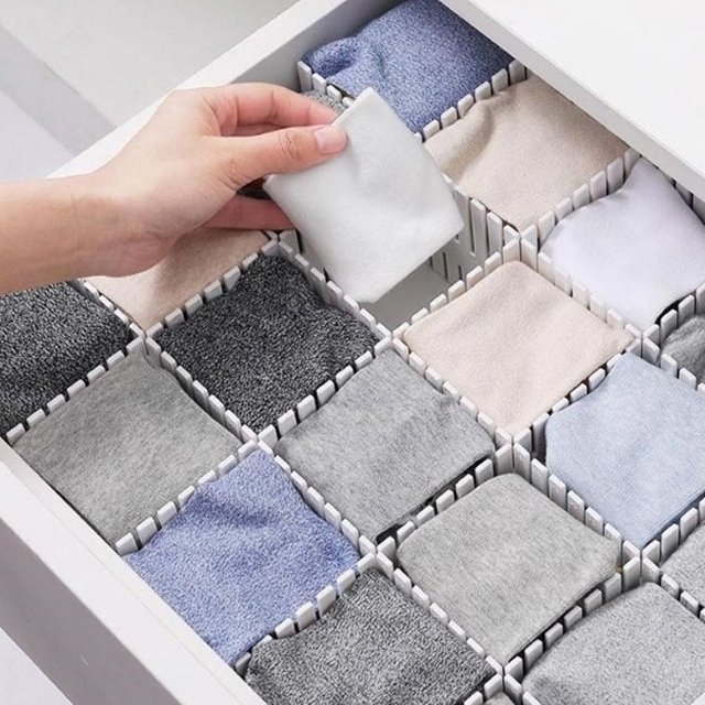 DIY 조립형 서랍 정리 칸막이 격자형 수납 정리판 (WFK9ETQ)