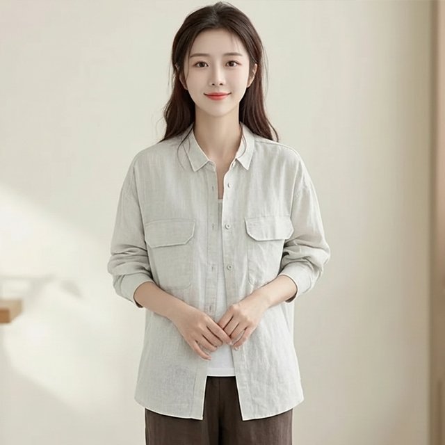 [플로레센스]클레어포켓셔츠점퍼2종