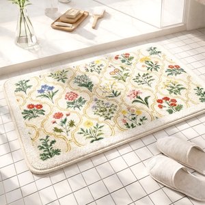 [1+1] 프렌치가든 극세사 발매트 유럽풍 인테리어 논슬립 매트 컬러3종