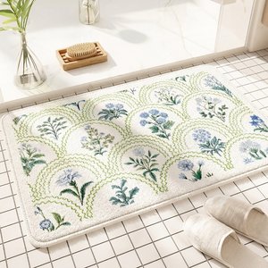 [1+1] 프렌치가든 극세사 발매트 유럽풍 인테리어 논슬립 매트 컬러3종