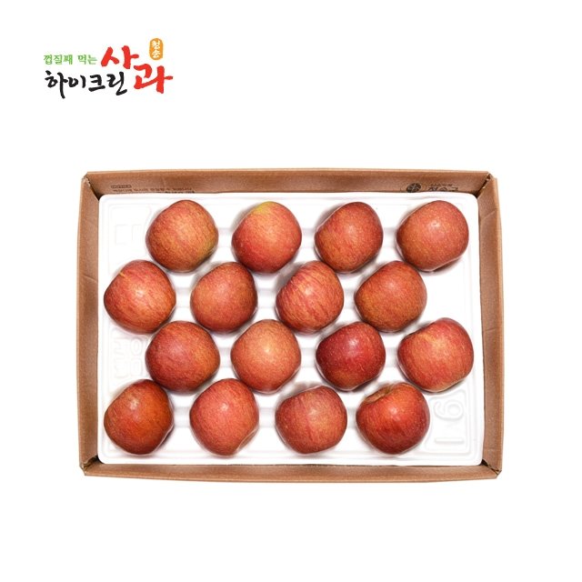 [청송_당도선별/大사이즈] 하이크린 청송 실속 사과 4kg(11~16과, 1과당 250g 이상) X 1box 
