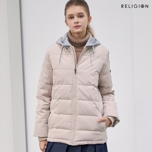 릴리전 25FW 디테처블 후드 패딩 점퍼 1종, 여성