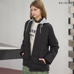 릴리전 25FW 디테처블 후드 패딩 점퍼 1종, 여성