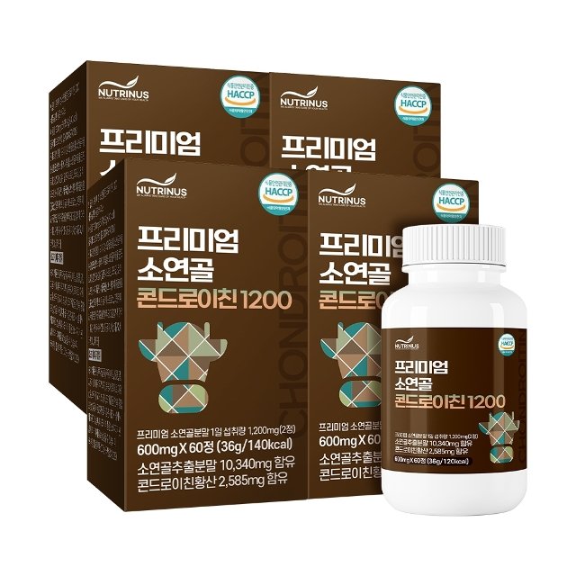 뉴트리너스 프리미엄  소연골 콘드로이친 1200 (600mg x 60정) 4개월분