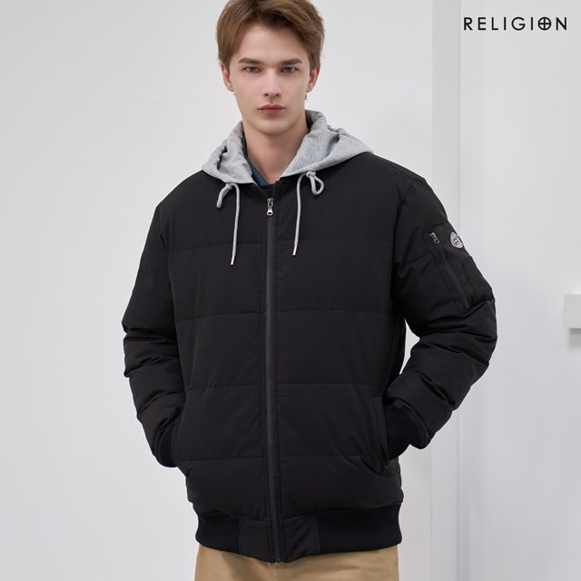 릴리전 25FW 디테처블 후드 패딩 점퍼 1종, 남성