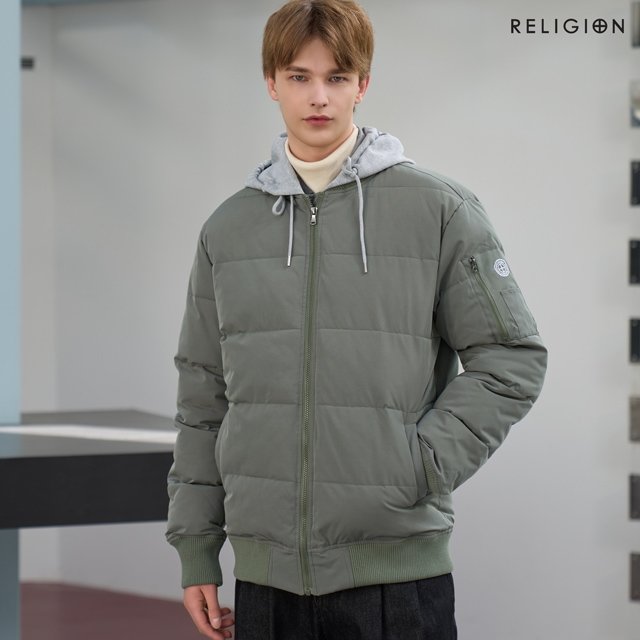 릴리전 25FW 디테처블 후드 패딩 점퍼 1종, 남성