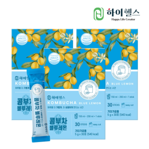 [하이헬스] 콤부차 블루레몬 (5g x 30포) 3박스