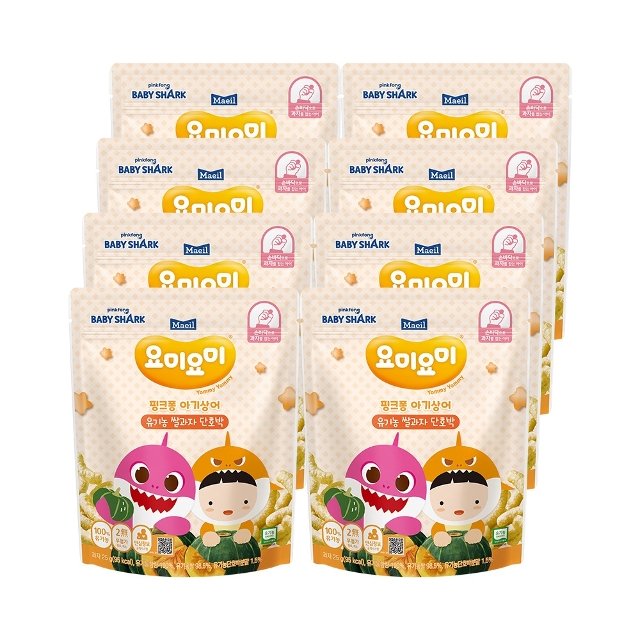 요미요미 유기농 쌀과자 단호박 25g 8개