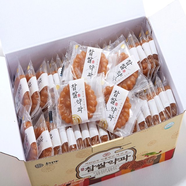 호정가 찹쌀약과세트 3KG 약 80입  대용량 전통과자세트