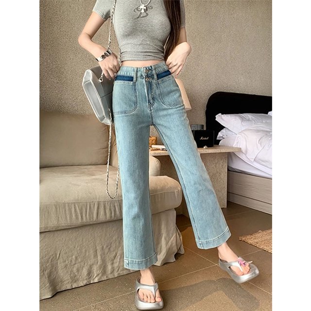 [비니브] 더블버튼 데님팬츠