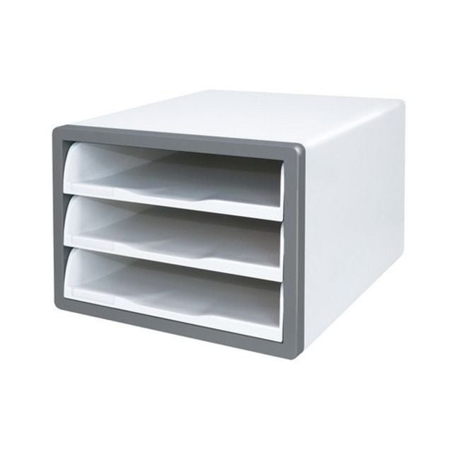 오픈형 서류함 3단 다크그레이(299x359x214mm) (W7D2F64)