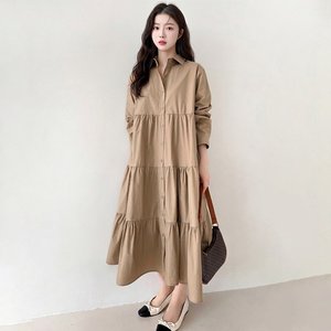 [플로레센스]세린캉캉셔츠롱원피스(색상선택)