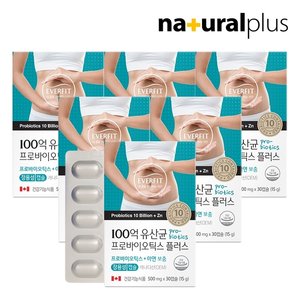 에버핏 장용성 100억 유산균 프로바이오틱스 30캡슐 6박스 6개월 / 유산균 장용성 캡슐