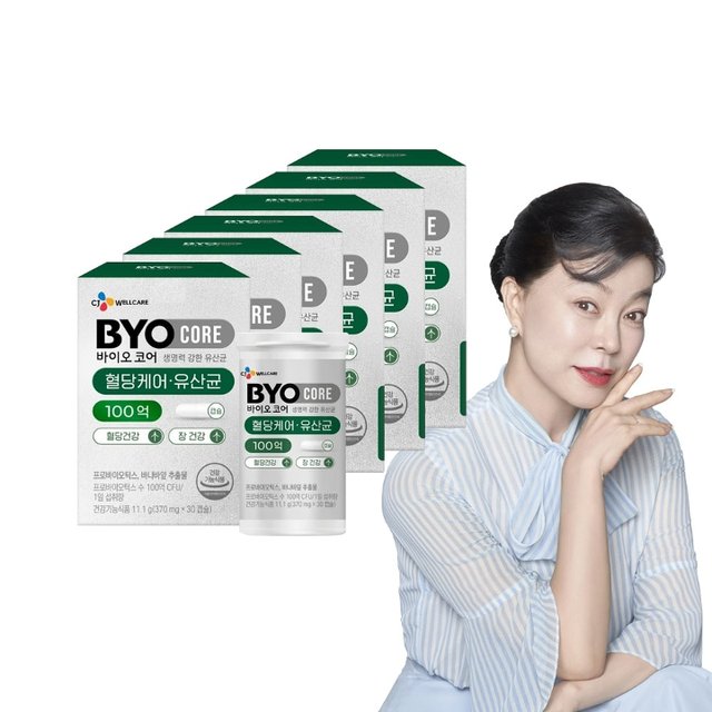 바이오코어 혈당케어 유산균(370mg x30캡슐) x6박스 6개월분