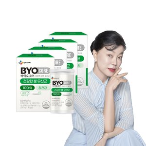 바이오코어 건강한 생유산균 100억(370mg x30캡슐) x4박스 4개월분