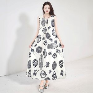 [헬리꽁땡]썸머패턴민소매원피스3종