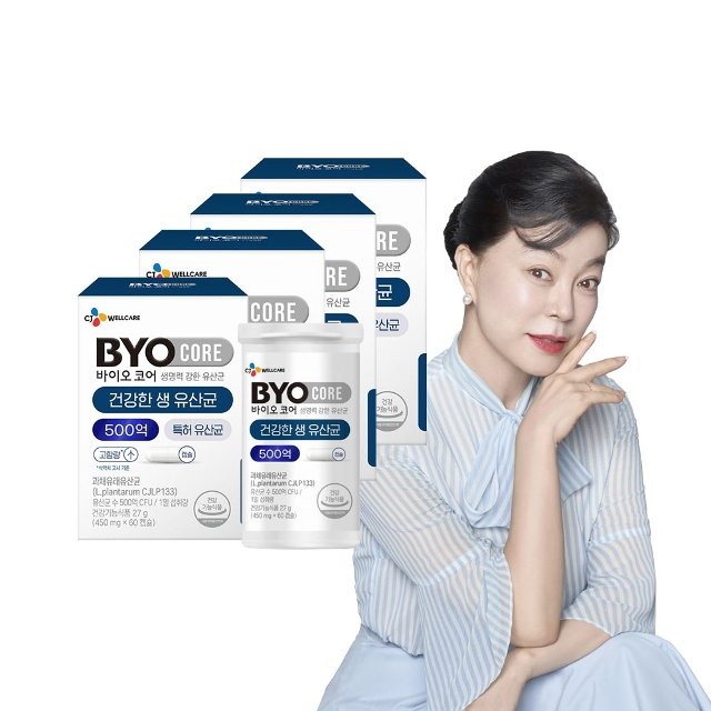 바이오코어 건강한 생유산균 500억(450mg x60캡슐) x4박스 4개월분