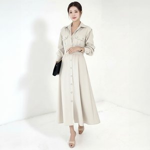 [플로레센스] 시티 숄더 셔츠원피스(색상선택)