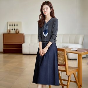 [헬리꽁땡]노바스카프가디건데님3종세트
