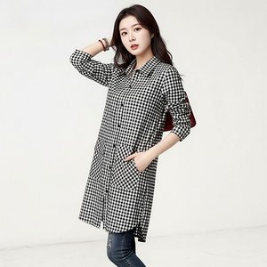 [헬리꽁땡]듀오체크포켓미디셔츠2종 