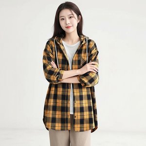 [헬리꽁땡] 리오 체크 후드셔츠 2종