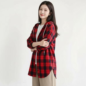 [헬리꽁땡] 리오 체크 후드셔츠 2종