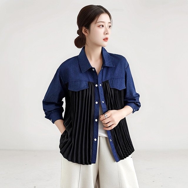 [헬리꽁땡]퓨린플리츠테널셔츠 