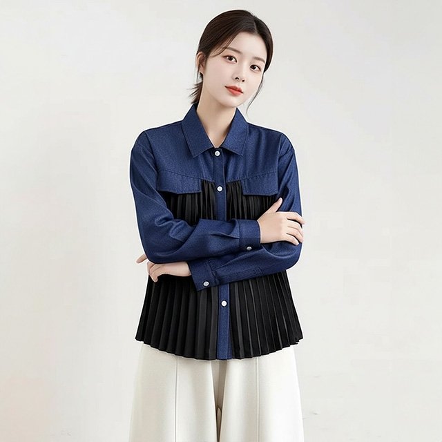 [헬리꽁땡]퓨린플리츠테널셔츠 