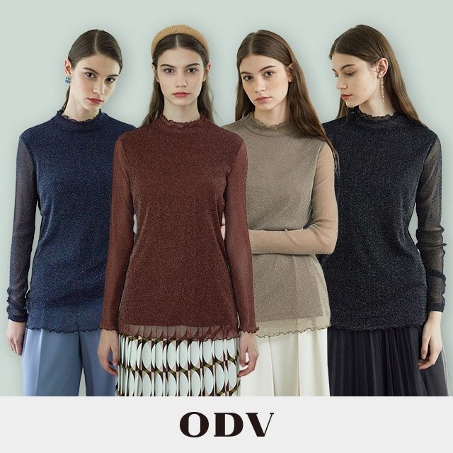 이너 활용도 만점! ODV 오디브 메탈 티블라우스 4종