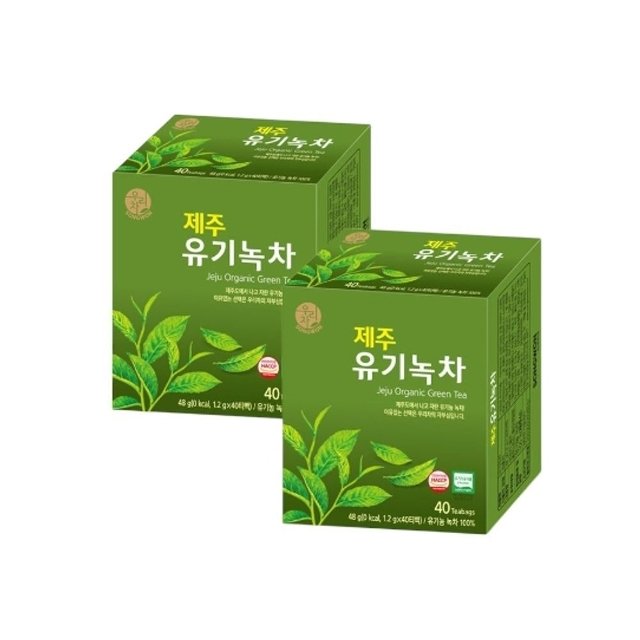 (원플러스원) 송원 제주 유기녹차 40티백 (WFJTOY7)