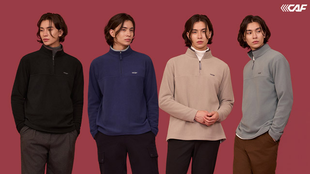 르까프 26FW 코지 플리스 집업 티셔츠 4종, 남성 