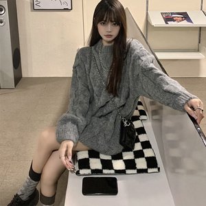 [루미루나]빅꽈배기짜임롱니트