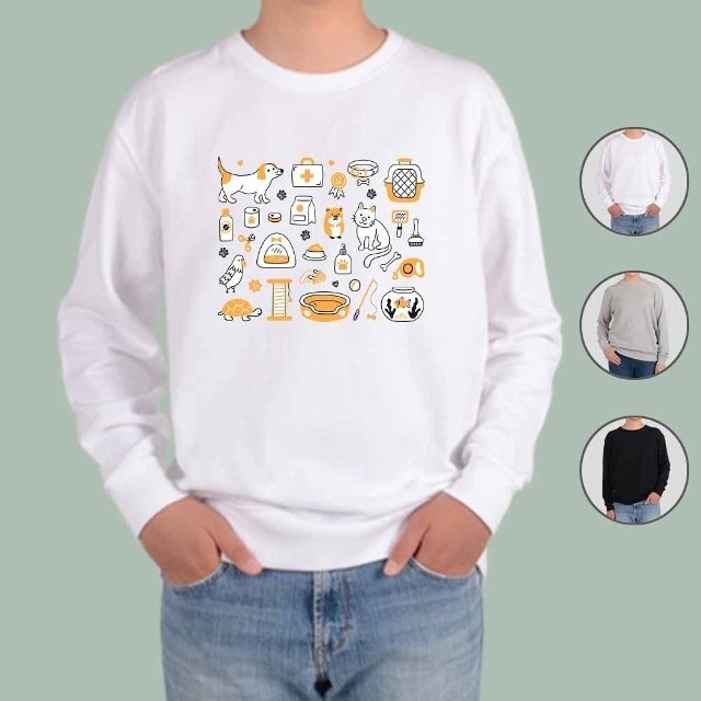 기모맨투맨 반려동물 집사 댕댕이 모두 모여라 (WFG2GPS)