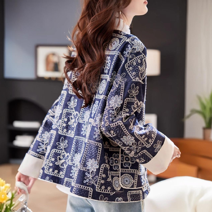 [엘드마마] 보헤미안 자수장식 재킷