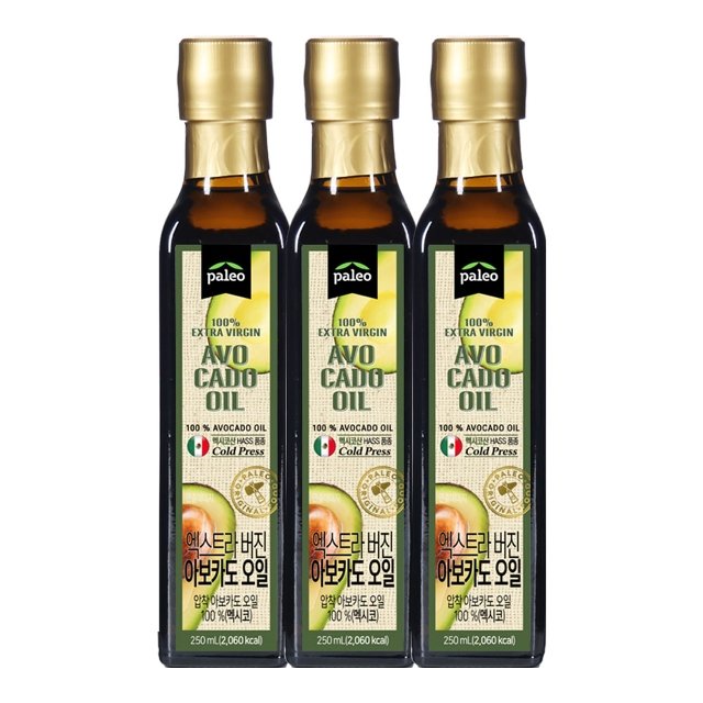 팔레오 아보카도오일 엑스트라버진 250ml 3병 + 쇼핑백 증정