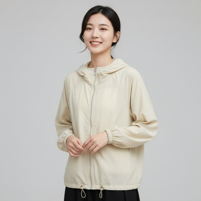 여성 바람막이 방풍 후드 집업자켓 여자 경량 방수 의류 여름 봄여성