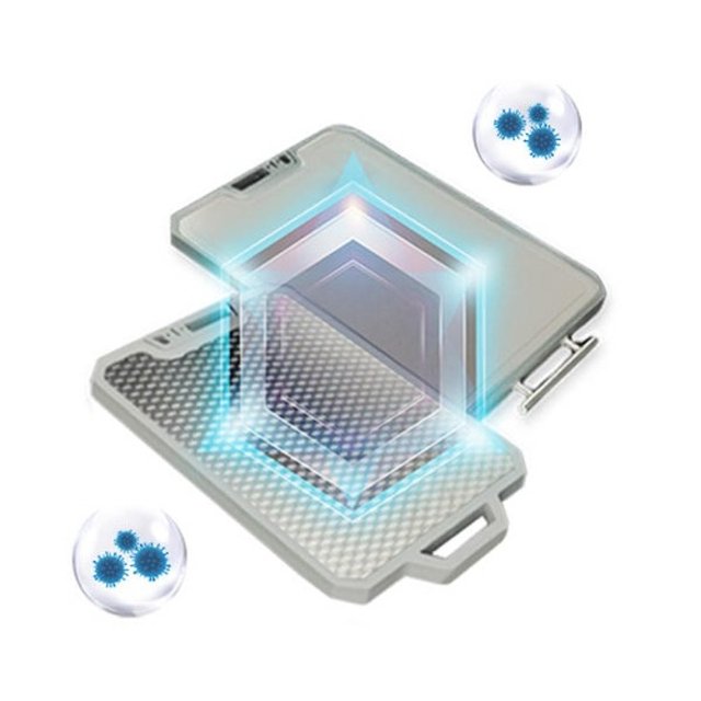 위생적인 스테인레스 양면 도마 칼갈이 강판 내장 자체 스탠드 마미센스평생도마 중형