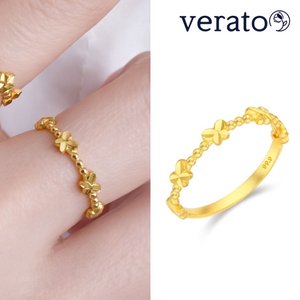 베라토 24K순금 나비 컷팅 볼 반지 1.875g