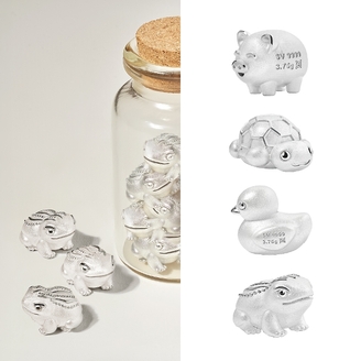 골드앤 실버바 콩알 오브제 3.75g [오리/복돼지/두꺼비/거북이]