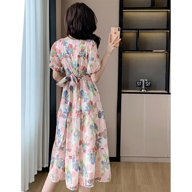 [비니브] 크라플 진주장식 원피스