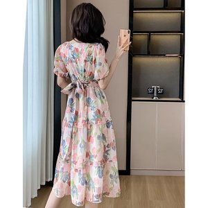 [비니브] 크라플 진주장식 원피스